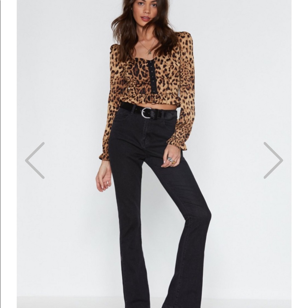 Nasty girl leopard cheetah top